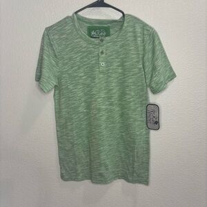NWT The Run Uncut Green Henley Shirt